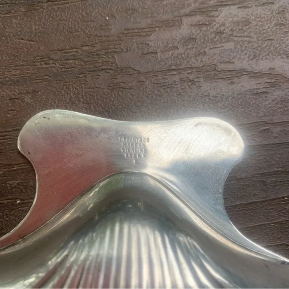 Tiffany & Co. Vintage Solid Sterling Silver 925 Shell Shaped Dish - Picture 11 of 11